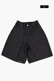 Rixen raw denim bermuda pants