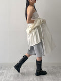 Shirring dot tube top
