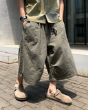 Garments Washed Cut Bermuda Pants