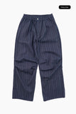 Reto stripe pintuck pants