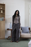Fine nylon cargo pants