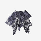 Ash check ankle skirt