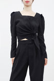 Lumos Twist Puff Blouse