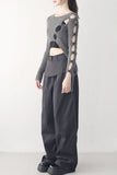 Smith's Unbalanced Slit Knit