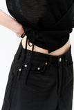 (W) Tie Wrap Knit