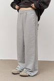 (W) Hole Wide Sweatpants