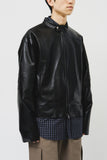 Incision Leather Jacket