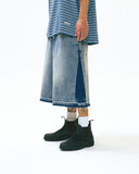 [AG] Side Washed Denim Half Pants