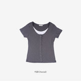 Belly Dot Layered Cardigan