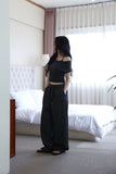 Off-Layer Shirring Halter Top