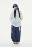 Drop see-through windbreaker jumper