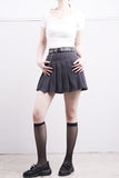 Elysium Belt Pleated Skirt