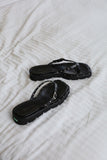 Eyelet Flat Slippers