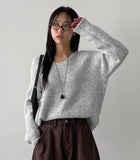 Helle V-Neck Strap Knit