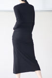 Nail Run Long Sleeveless One Piece + Cardigan Set