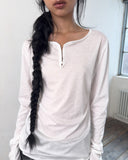 HOOK HENRY NECK LONG SLEEVE T-SHIRT