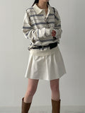 Symbol Stripe Overfit Collar Knit