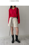 [Planning] Linen Two Tuck Wide Shorts