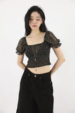 Moti Smoke Crop Blouse