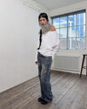 ONE-SHOULDER LONG SLEEVE T-SHIRT