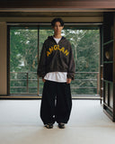 Applique Zip-Up Washed Hoodie