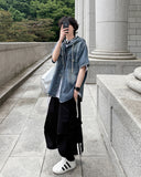 Karma Hood Denim Shirt