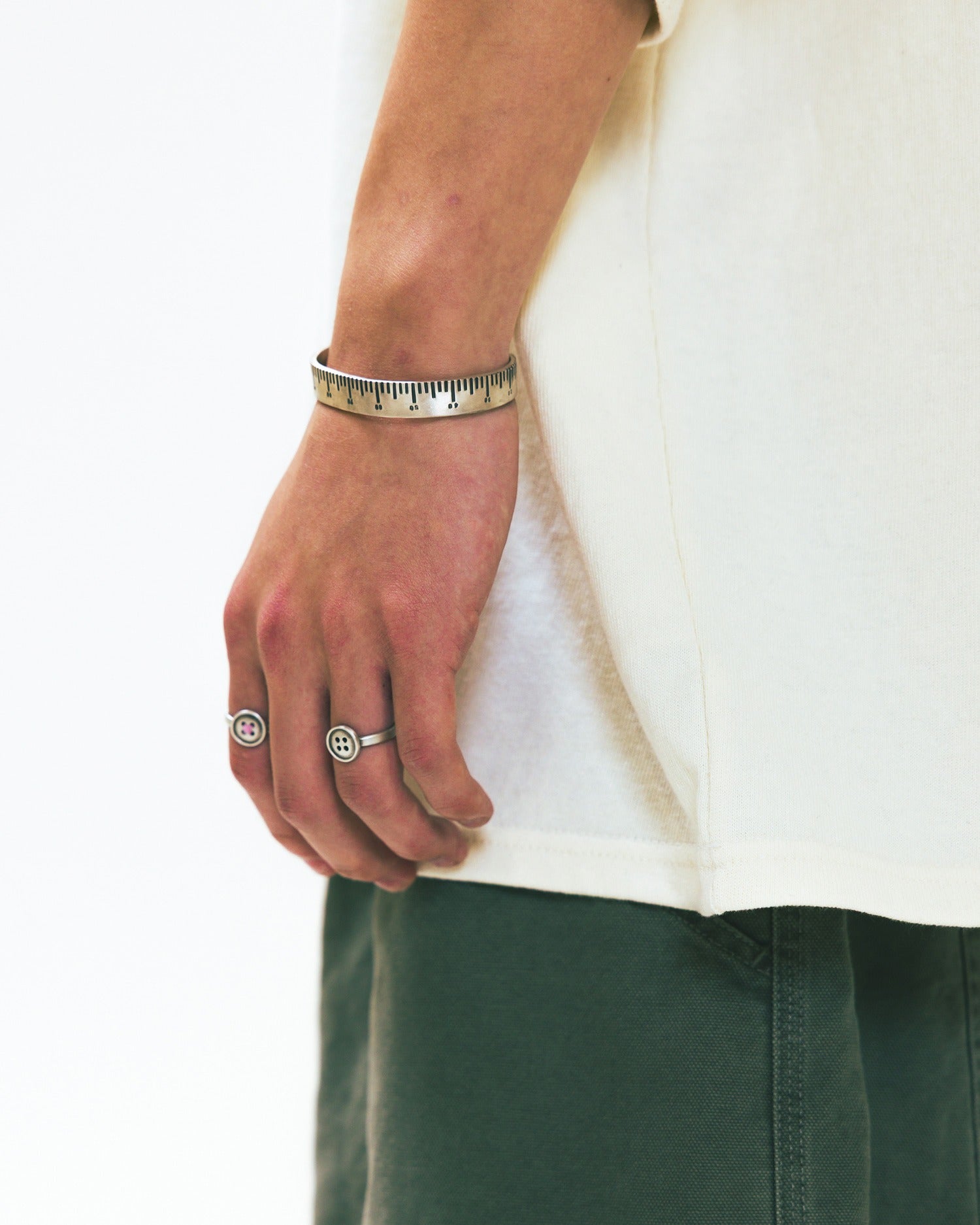 【AG X JOSILVER】Measurement-Marked Bangle ANGLAN (アングラン) - 【AG X JOSILVER】メジャーメントマーク