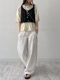 Punching See-through Knit Vest