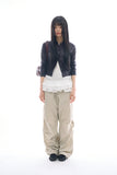 Leaf frill layered top
