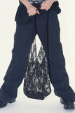 Floral pattern see-through bag