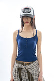 Zelia henley ribbed top