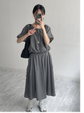 [Setup Available] Denma Cargo Banding Flare Skirt