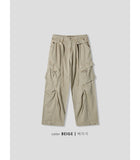 Belted Dyeing Cargo Pocket Pants