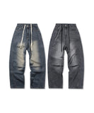 Curve Line Tuck Denim