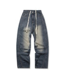 Curve Line Tuck Denim