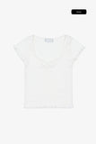 Fable slim ribbed tee
