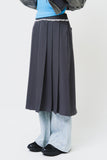 (W) Sli Lace Pleats Skirt