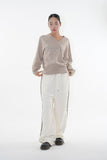 Sober wool v-neck knit