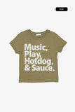 Hotdog printing regular tee
