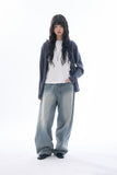 Dusk slim waffle hooded zip-up