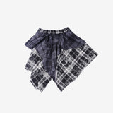 Ash check ankle skirt