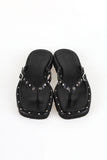 Eyelet Flat Slippers