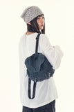 Small check 3-pocket backpack