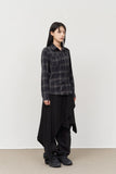 (W) Mint Checked Shirt