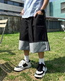 Non-Fade Maxi Roll-Up Bermuda Denim