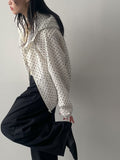 Embossed Dot Hooded Jumper