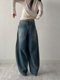 541 Rivet Balloon Wide Denim Pants