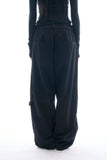 Oasis loose parachute pants