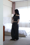 Off-Layer Shirring Halter Top