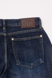 Calico raw wide denim pants
